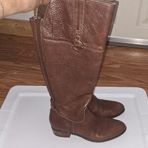 Crown Chestnut Heeled Boots
